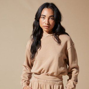 Piper Crop Hoodie (Coffee)